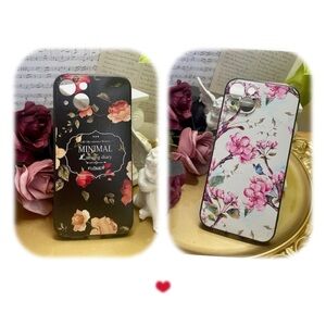 Clearance.2 items.iPhone 12/12pro/12promax/13/13PRO flower case,Christmas gift